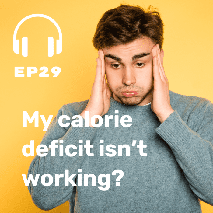 Ep. 29 Help! I’m In a Calorie Deficit But I’m Not Losing Weight